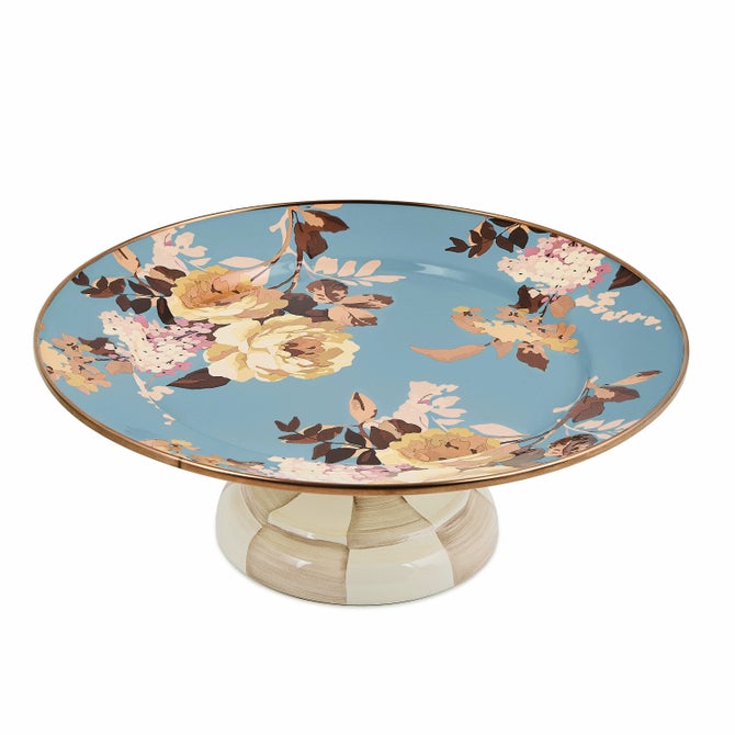Wild Rose Slate Small Pedestal Platter image number 3