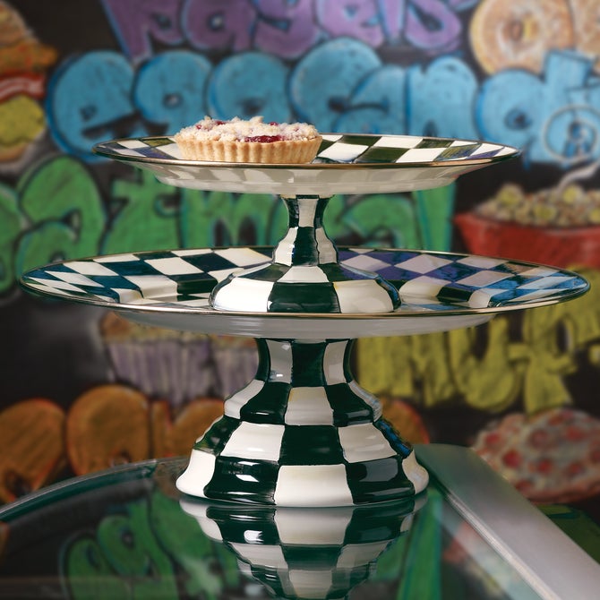 Courtly Check Small Pedestal Platter image number 8