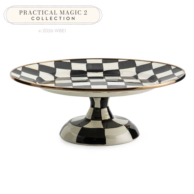 Courtly Check Small Pedestal Platter image number 0