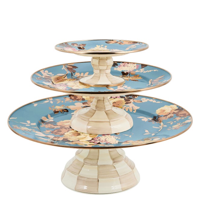 Wild Rose Slate Mini Pedestal Platter image number 2