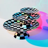 Courtly Check Mini Pedestal Platter