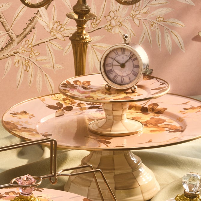 Wild Rose Mauve Mini Pedestal Platter image number 4