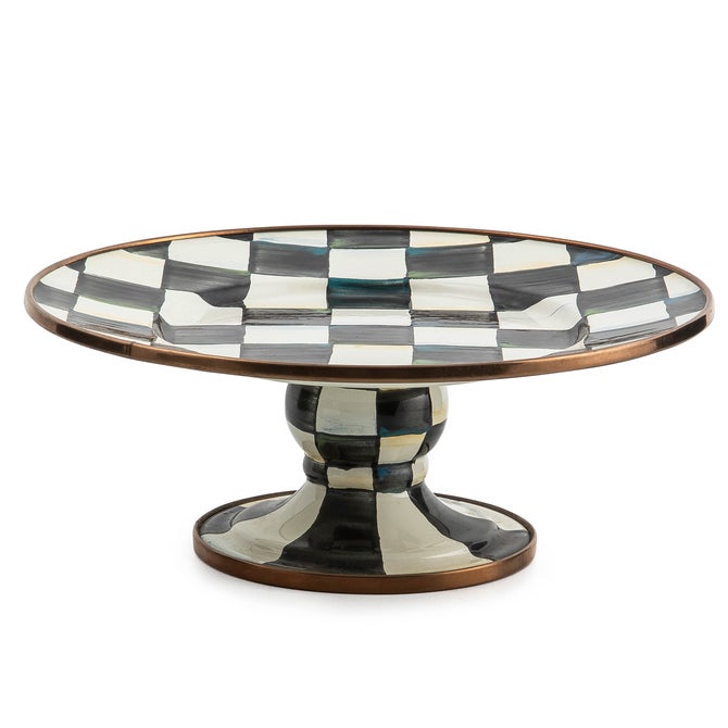 Courtly Check Mini Pedestal Platter image number 0