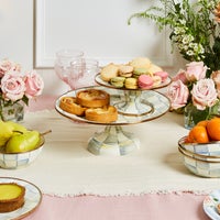 Sterling Check Mini Pedestal Platter