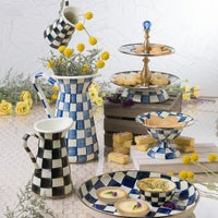 Royal Check Two Tier Sweet Stand