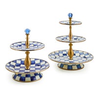 Royal Check Two Tier Sweet Stand