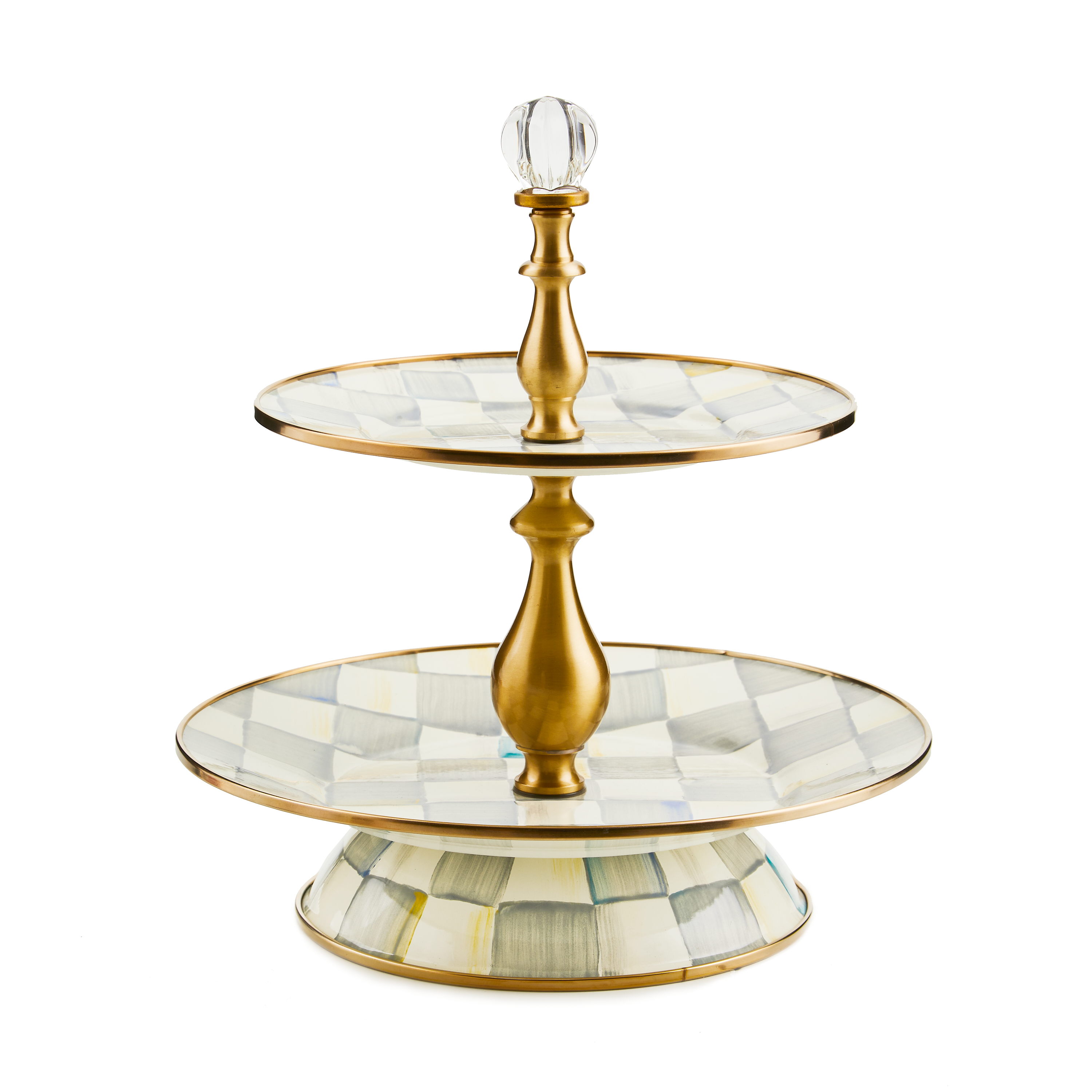 MacKenzie-Childs Sterling Check Sweet Stand - Thumbnail 2