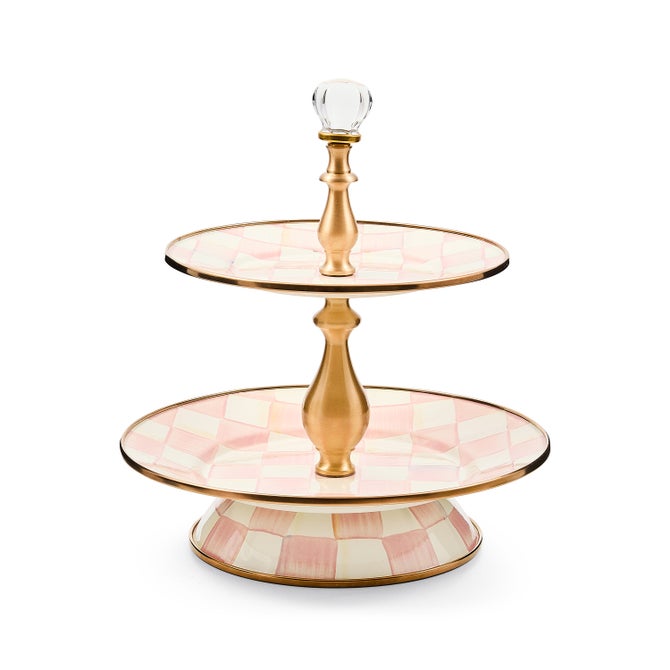 Rosy Check Two Tier Sweet Stand image number 0