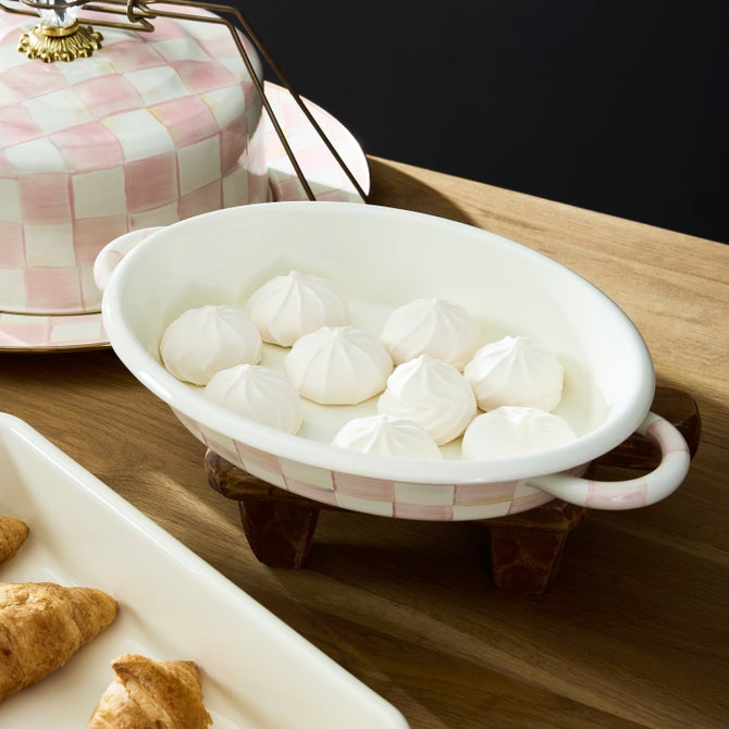 Rosy Check Medium Oval Gratin Dish image number 1