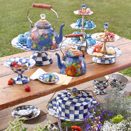 Royal Check Three Tier Sweet Stand