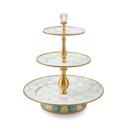 Sky Check Three Tier Sweet Stand