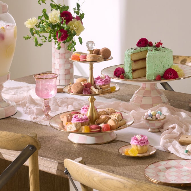 Rosy Check Three Tier Sweet Stand image number 1