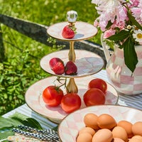 Rosy Check Three Tier Sweet Stand