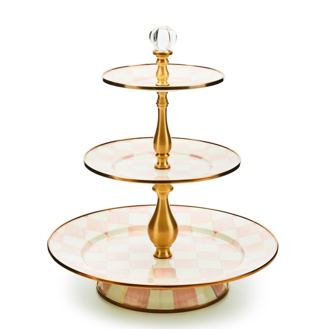 Rosy Check Three Tier Sweet Stand image number 0