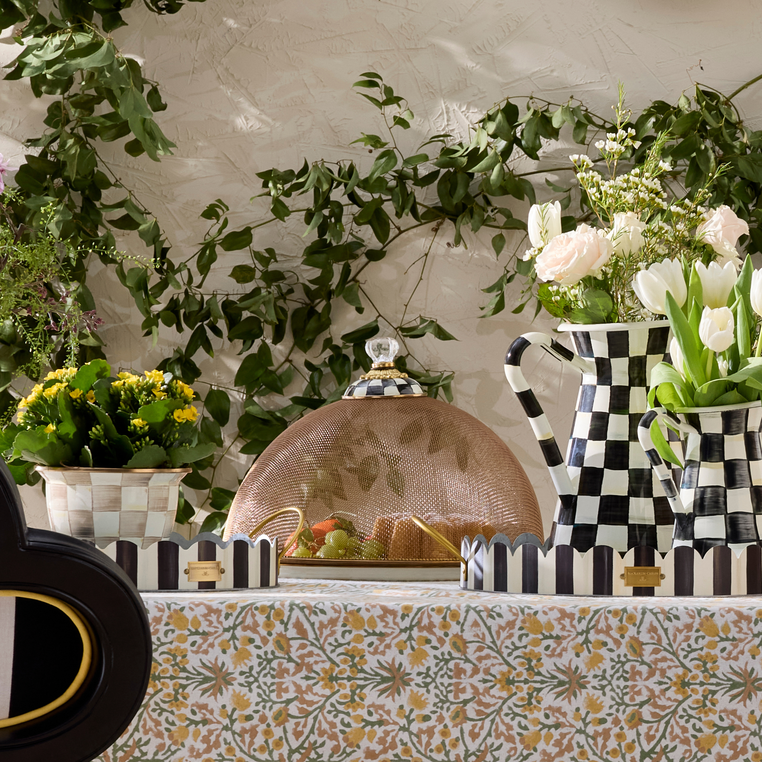MacKenzie-Childs | Courtly Check Large Mesh Dome
