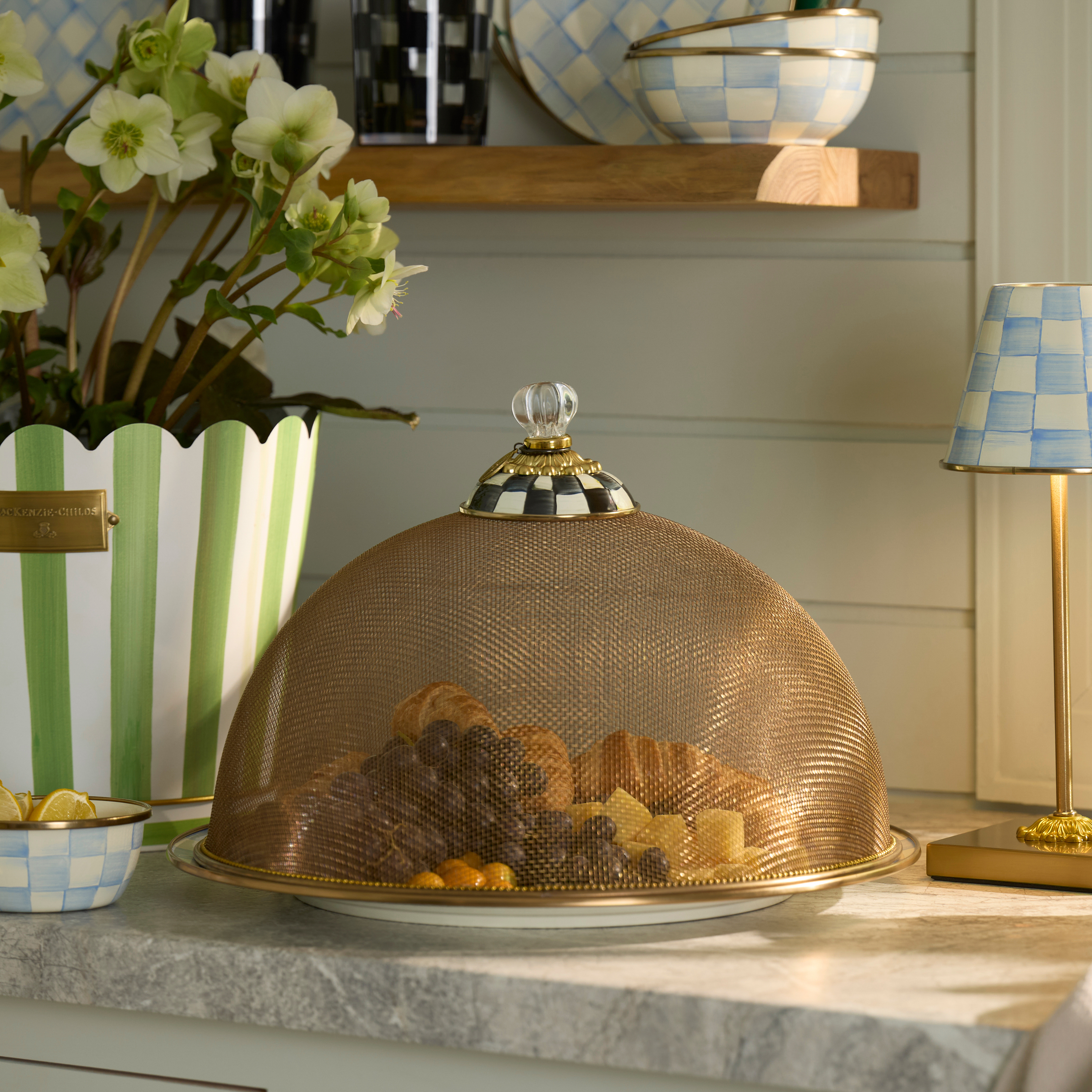 MacKenzie-Childs | Courtly Check Large Mesh Dome