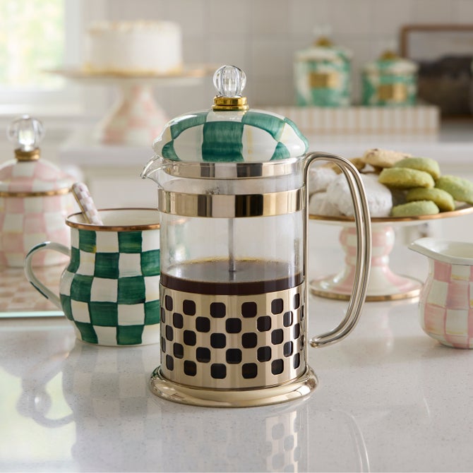 Emerald Check French Press image number 1
