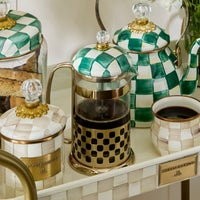 Emerald Check French Press