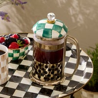 Emerald Check French Press