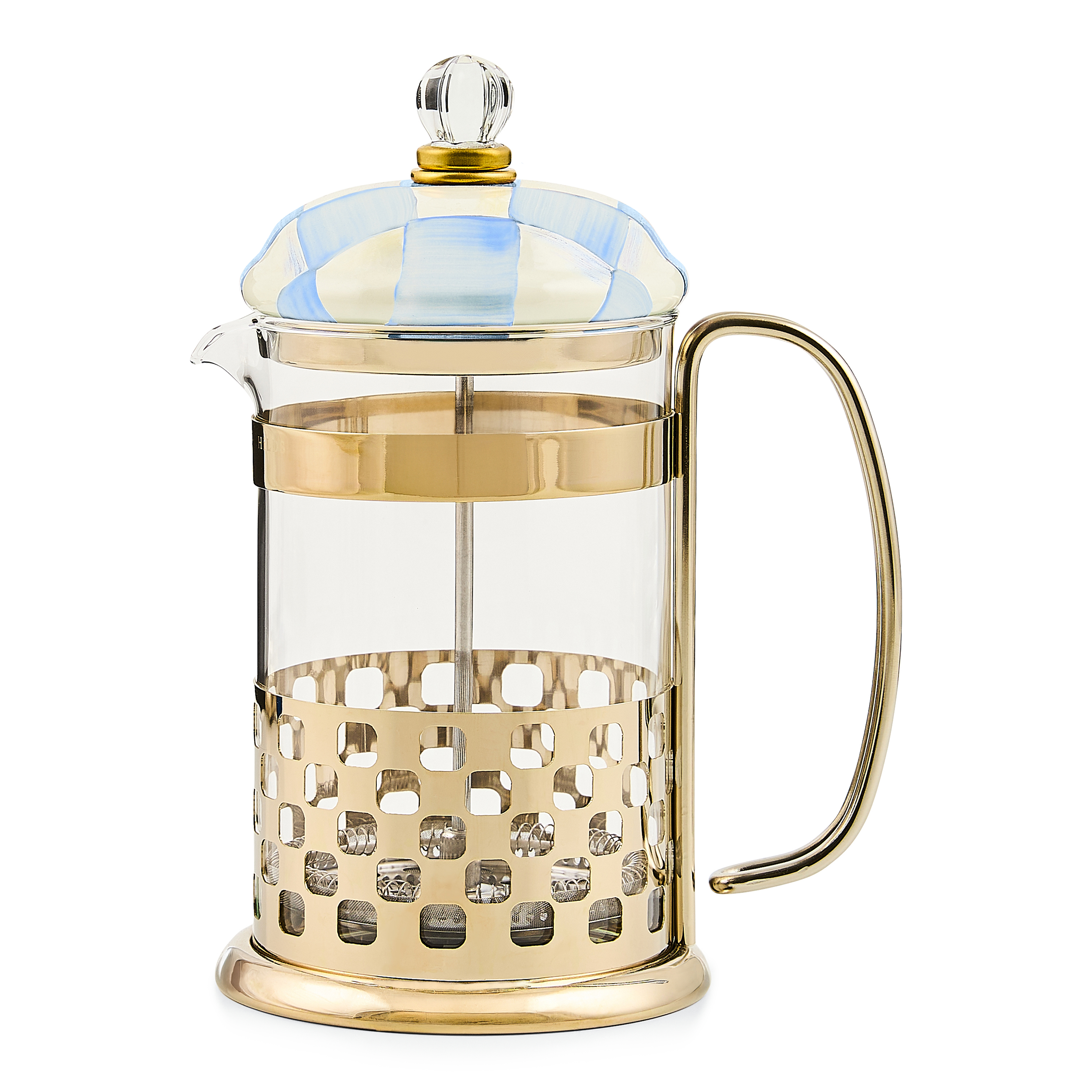 MacKenzie-Childs | Sky Check French Press