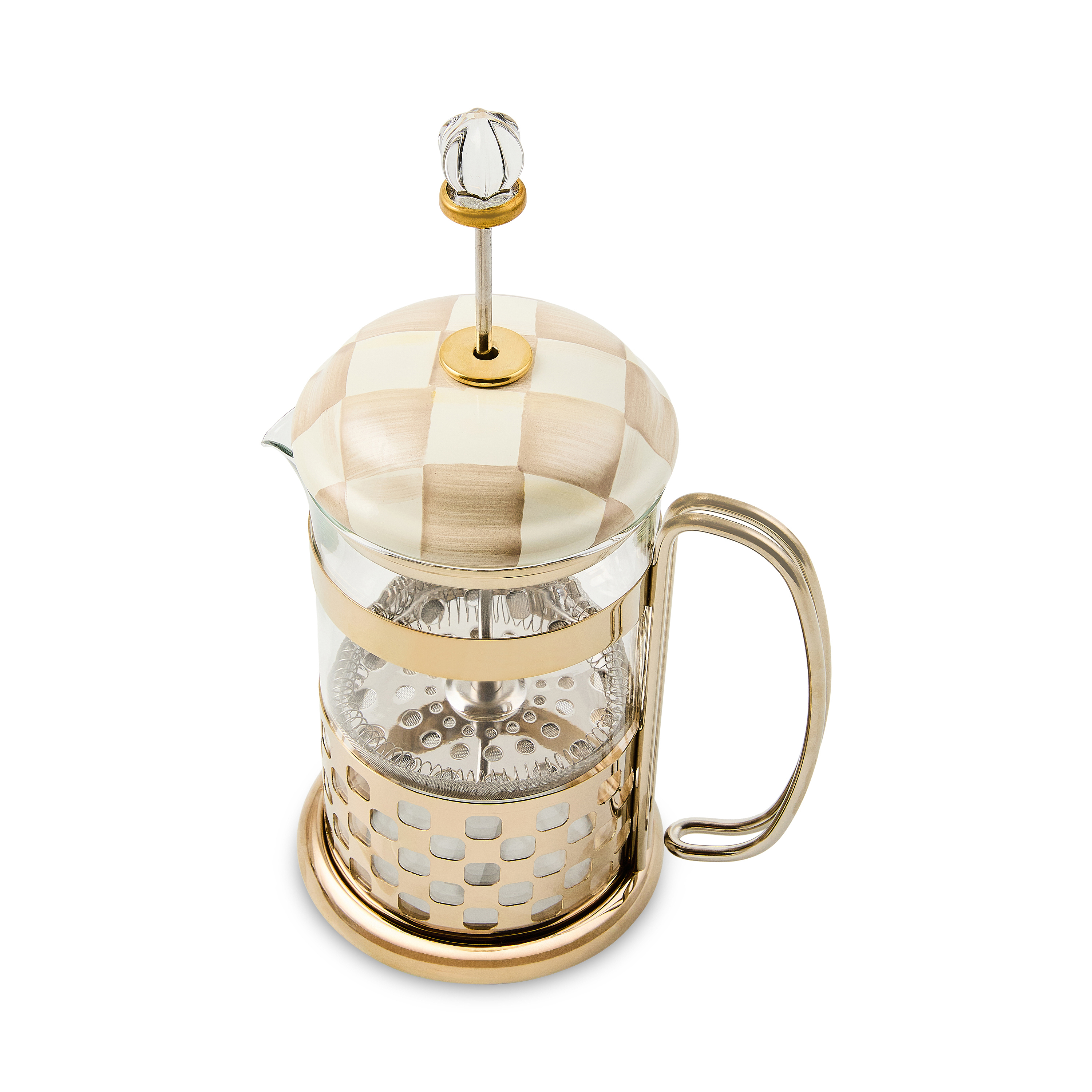 MacKenzie-Childs | Mocha Check French Press