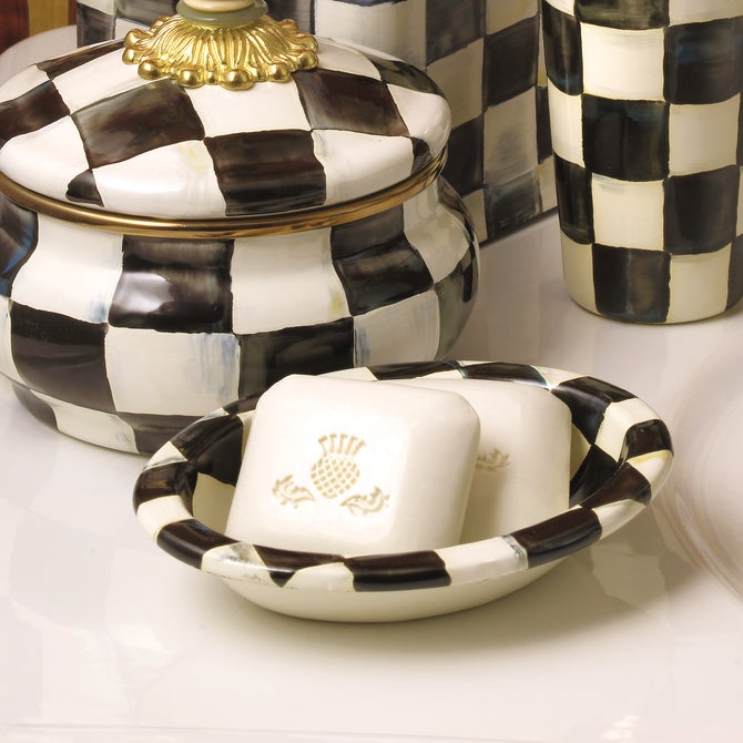 Courtly Check Enamel Bath Collection image number 1