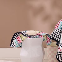 Rosy Check Enamel Bath Collection