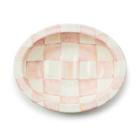 Rosy Check Enamel Bath Collection