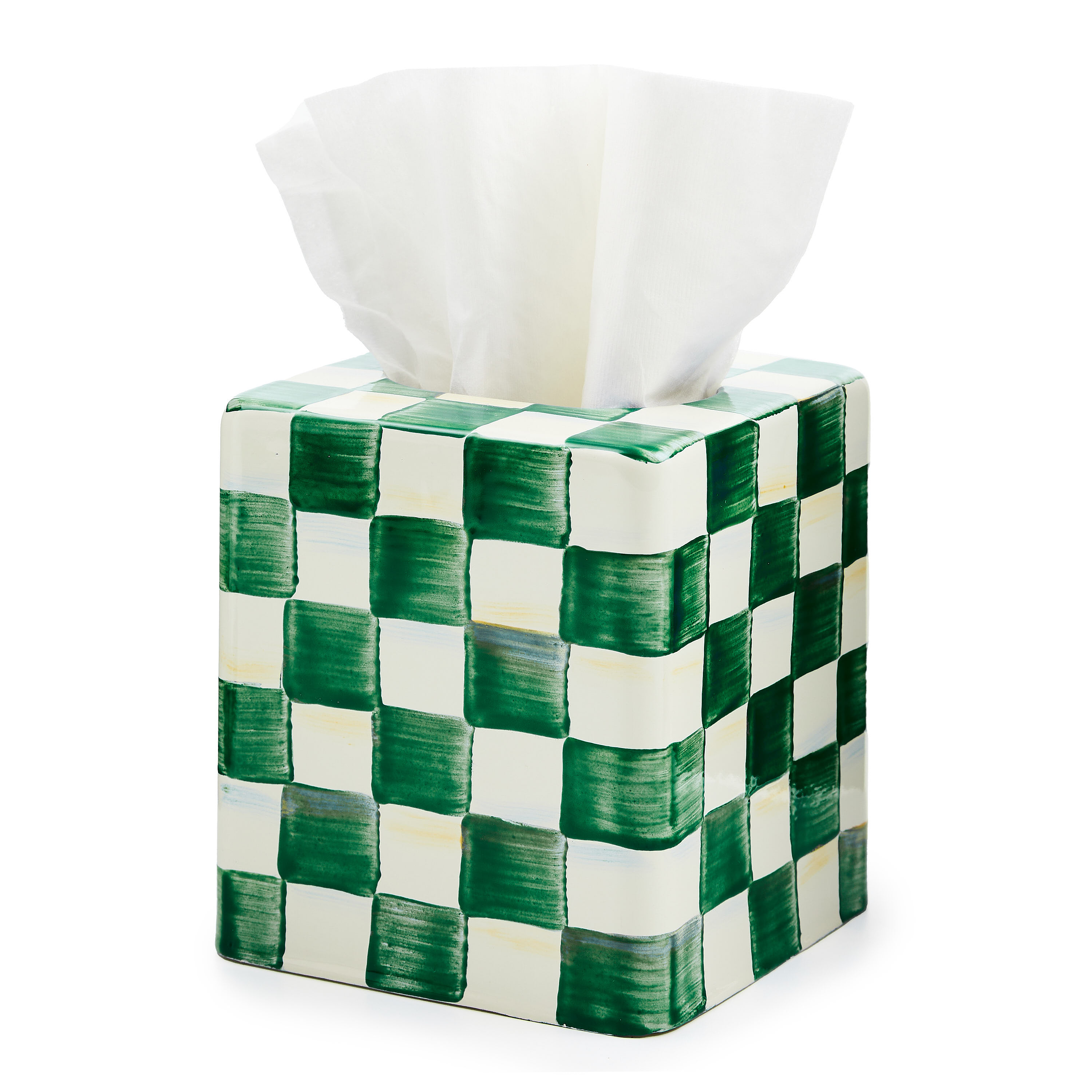 MacKenzie-Childs Royal Dot Boutique Tissue Box Cover - Thumbnail 4