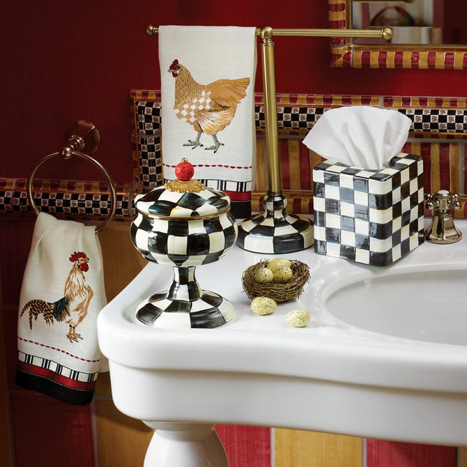 Courtly Check Boutique Tissue Box Cover image number 1