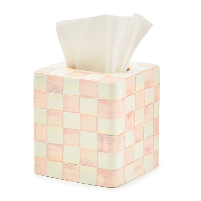 Rosy Check Enamel Bath Collection image number 1