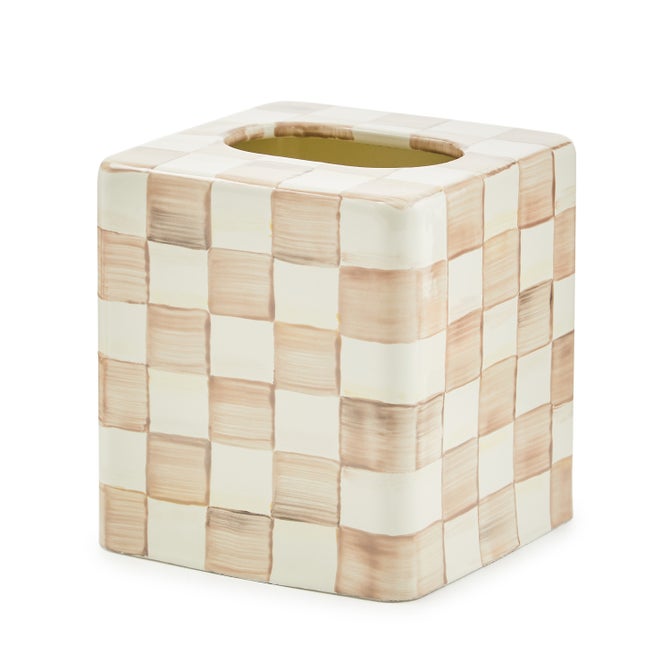 Mocha Check Enamel Bath Collection image number 9