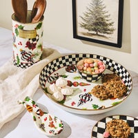 Wild Rose Brown Utensil Holder