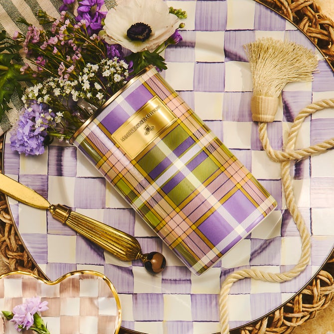 Tartan Violet Utensil Holder image number 1