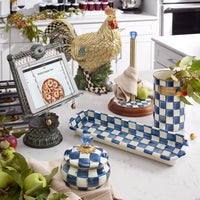 Royal Check Utensil Holder