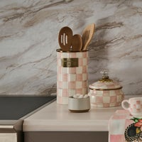 Rosy Check Utensil Holder