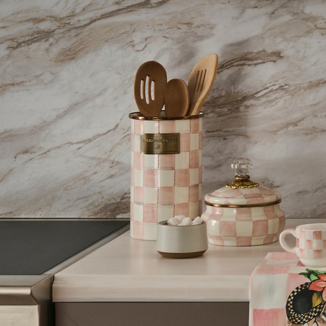 Rosy Check Utensil Holder image number 1