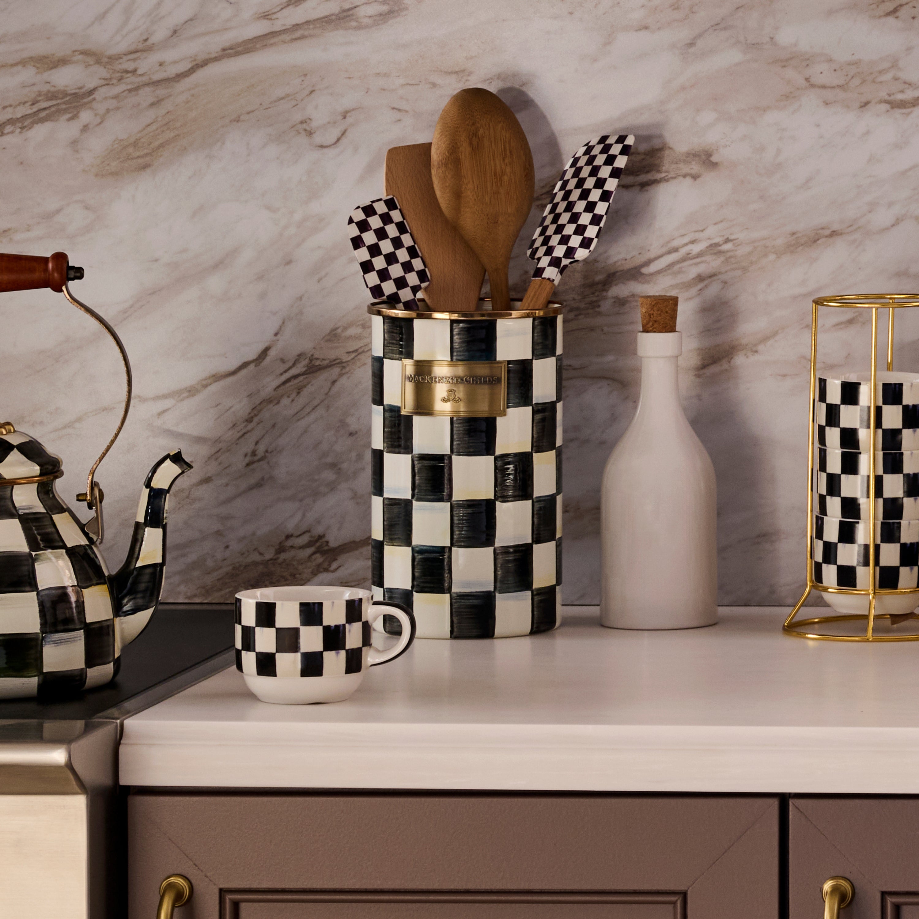 MacKenzie-Childs | Courtly Check Utensil Holder