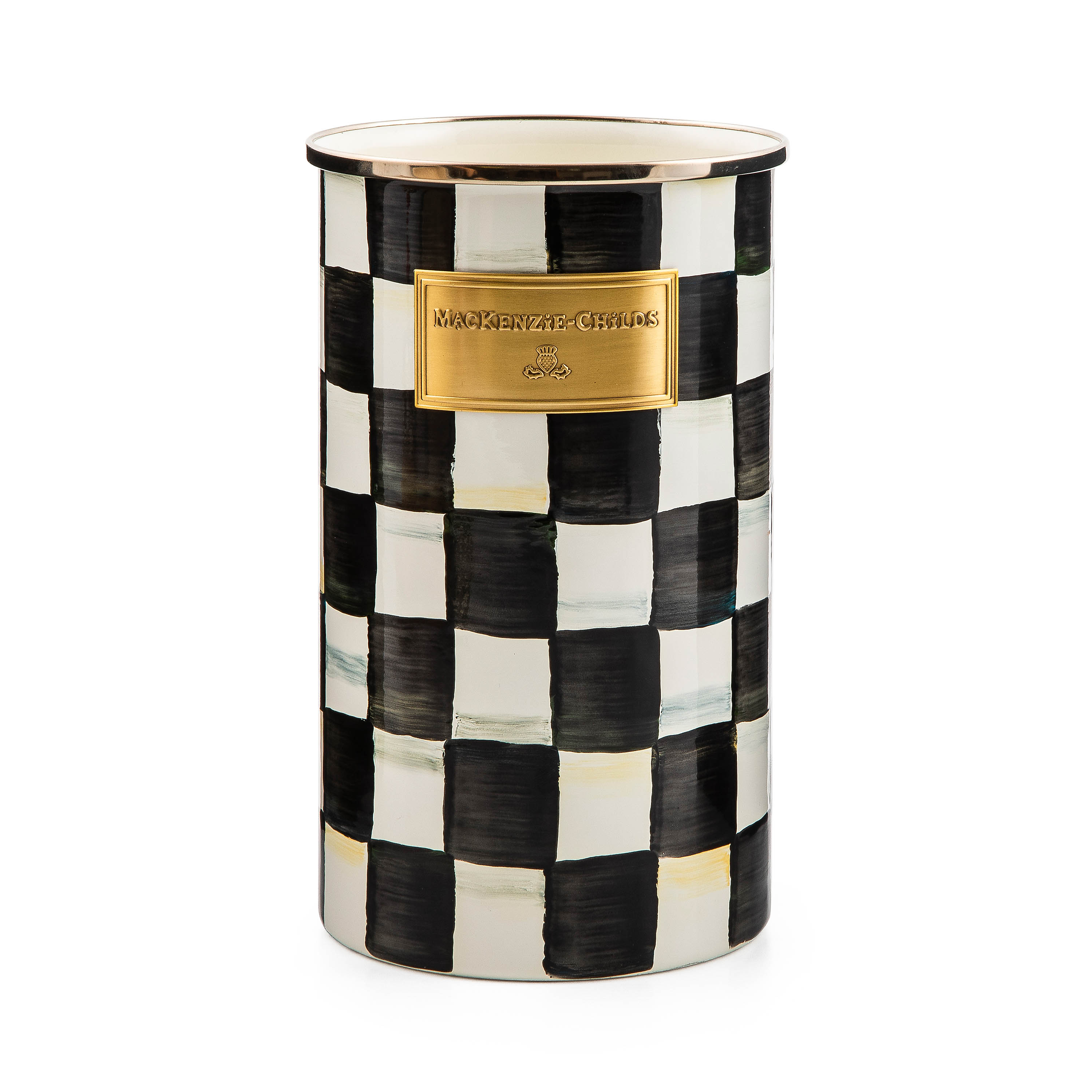 MacKenzie-Childs Courtly Check Utensil Holder - Thumbnail 3