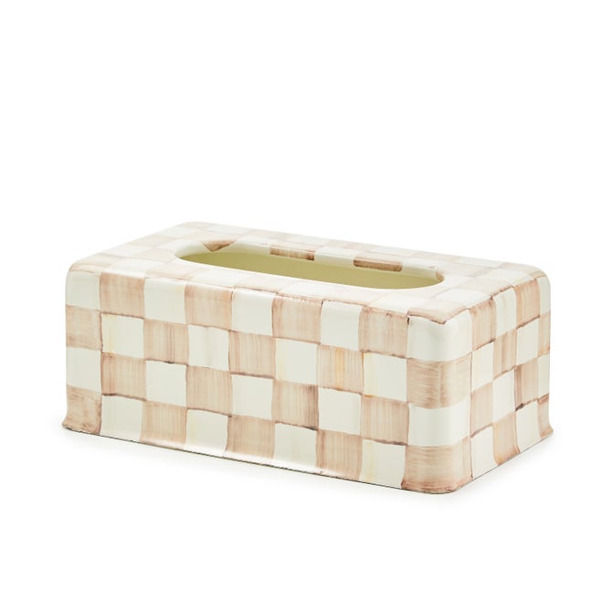 Mocha Check Enamel Bath Collection image number 8