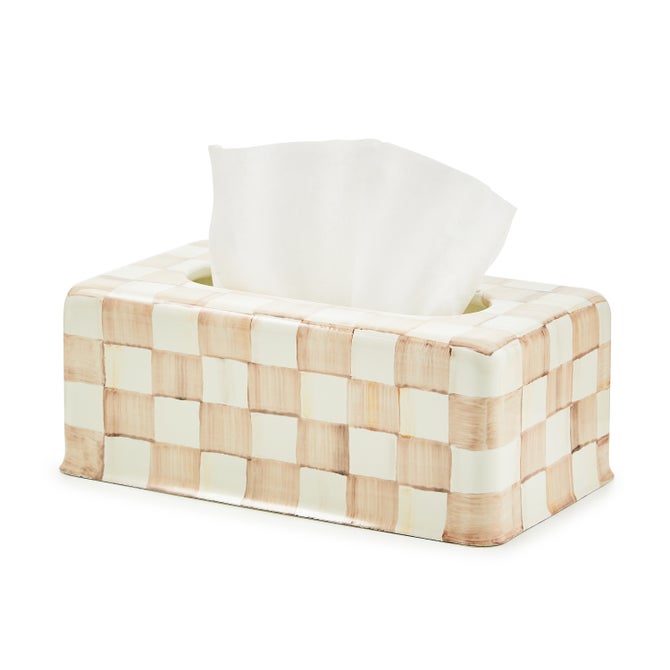 Mocha Check Enamel Bath Collection image number 0