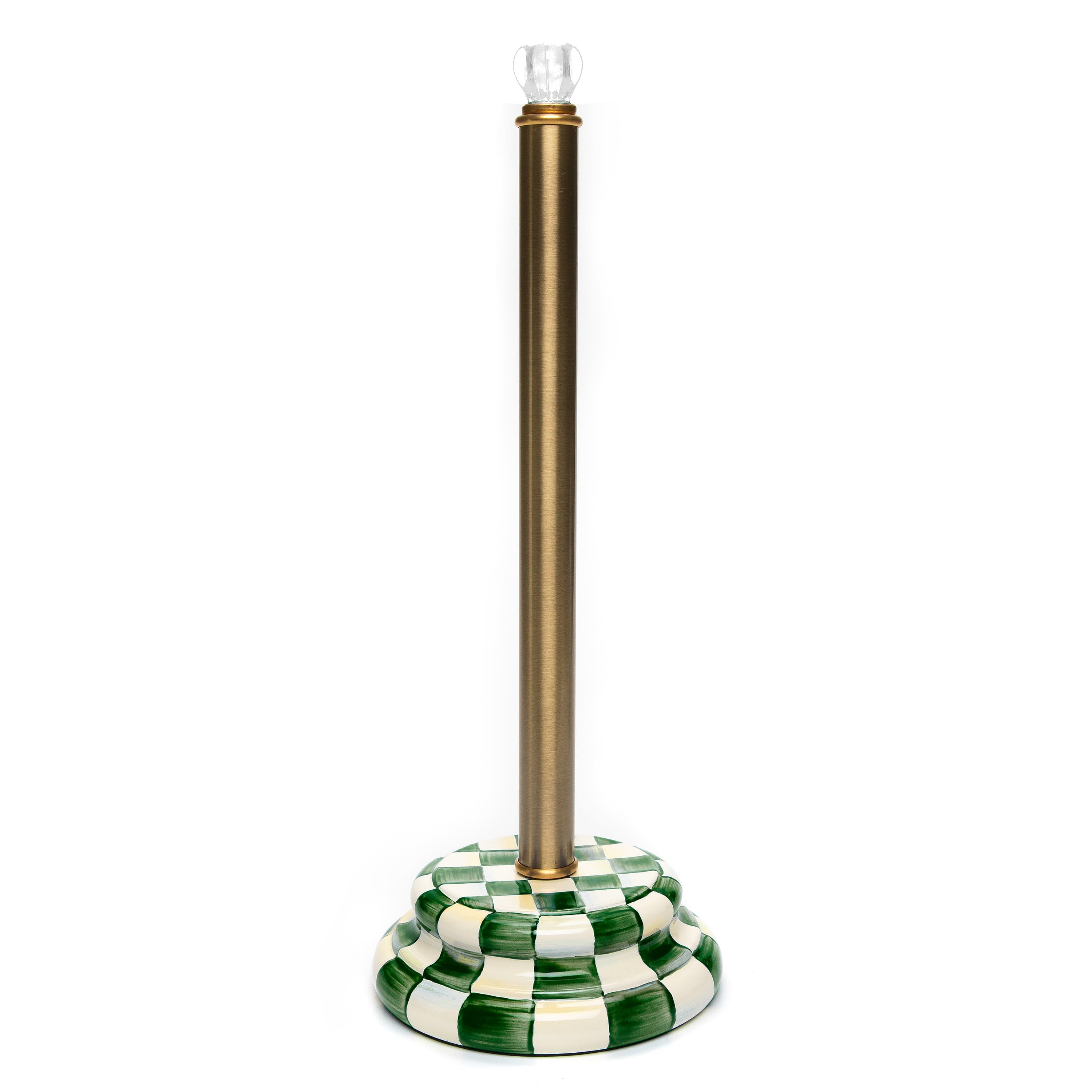 MacKenzie-Childs | Emerald Check Toilet Tissue Storage