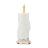 Rosy Check Enamel Bath Collection