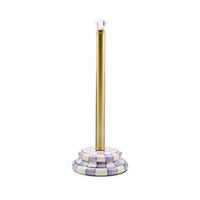 Violet Check Toilet Tissue Storage