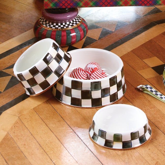 Courtly Check Medium Pet Dish image number 7