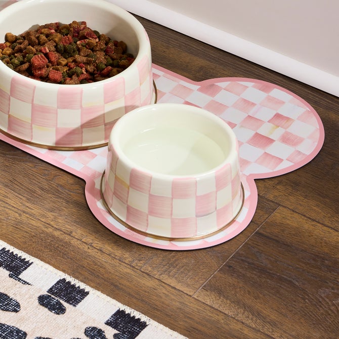 Rosy Check Medium Pet Dish image number 1