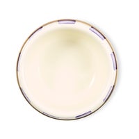 Violet Check Medium Pet Dish