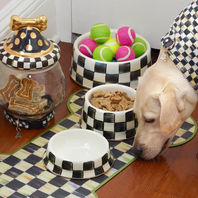 Courtly Check Large Pet Dish image number 5
