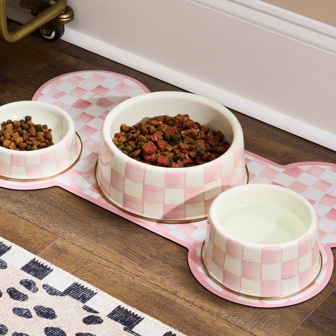 Rosy Check Large Pet Dish image number 1