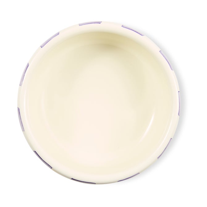 Violet Check Large Pet Dish image number 2